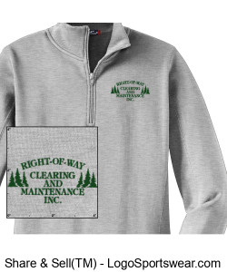 Sport-Tek� Men's 1/4 Zip Sweatshirt Design Zoom